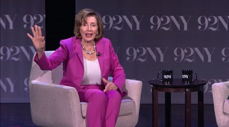 Nancy Pelosi Heckled for Over a Minute at Event: 'I'm Used to This'