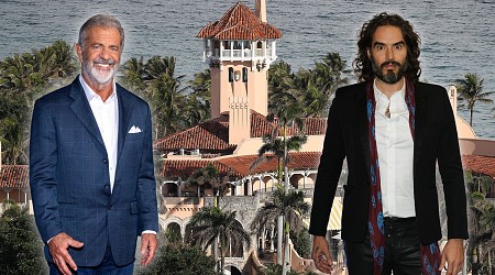 Mel Gibson, Russell Brand Mar-a-Lago Video Goes Viral