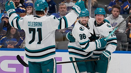 Macklin Celebrini, San Jose Sharks beat St. Louis Blues to end trip