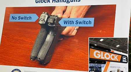 Glock sued by NJ over 'switch' that turns handguns into machine guns