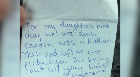 Dad Asks Server for Check, Gets Heartwarming Written Note