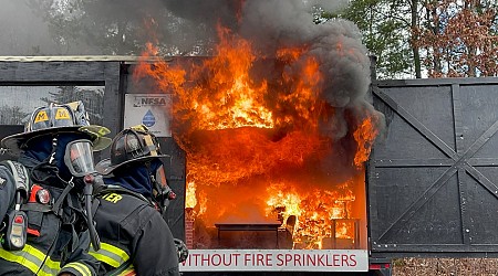 Firefighters ignite N.H. living room for holiday fire safety