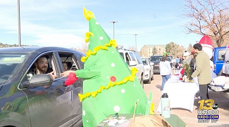 Drive-thru Santa flips holiday tradition on its head bringing families to Santa