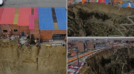 Bolivia’s gravity-defying ‘suicide homes’ have residents living on the edge — literally