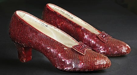 Ruby slippers worn in 'The Wizard of Oz' are auctioned for a record $28 million