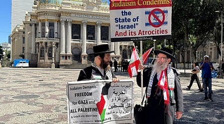 Pro-Palestine protests at G20 summit in Brazil