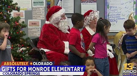 Pikes Peak United Way provides gifts for Monroe Elementary students