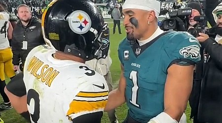 Russell Wilson’s 3-Word Response to Jalen Hurts as Angry Mike Tomlin Fumes at NFL Refs After Steelers’ Loss to Eagles