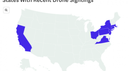 Map Shows New States With Recent Drone Sightings