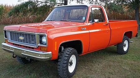 1974 Chevrolet K20 Custom Pickup 4×4 4-Speed at No Reserve