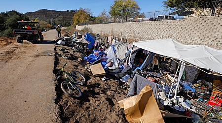 California city will spend millions of dollars to seal off a creek after a sudden homeless encampment sweep