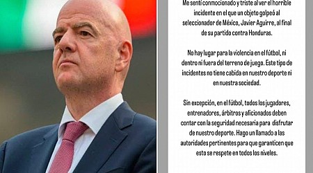 Lamenta Gianni Infantino la agresión al Vasco en San Pedro Sula | Video