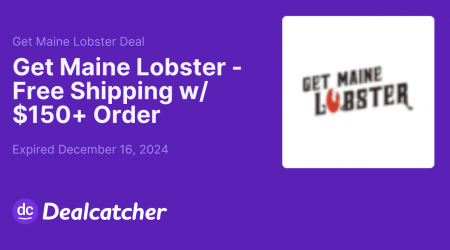 Get Maine Lobster - Free Shipping w/ $150+ Order