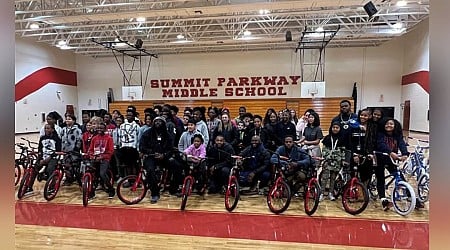 SC rapper Juhovah, Random Days gift bicycles to multiple middle school students in Columbia