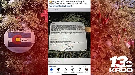 Can ornaments go back on Manitou Incline tree? Not so fast. Officials say fake letter is circulating