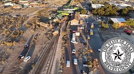 1 dead, 4 injured after train strikes tractor-trailer, derails into building in West Texas