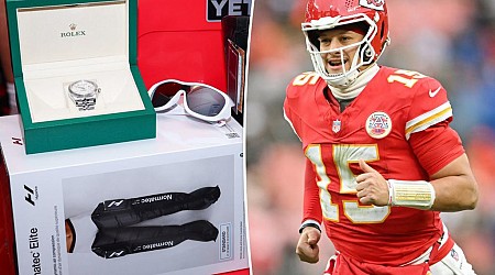 Patrick Mahomes gives luxurious Christmas gifts to Chiefs offensive line - including pricey Rolex watches