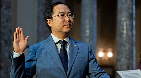 New Jersey Sen. Andy Kim reveals a surprise in his Senate floor desk