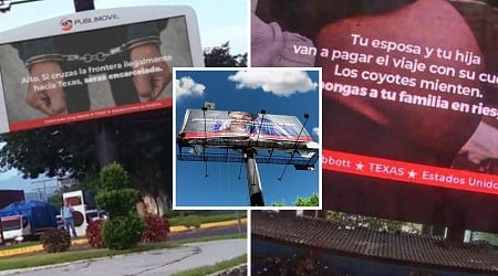 Greg Abbott Behind Mexico Billboard Campaign to Deter Migrants