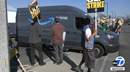 Teamsters say 'momentum continues' as strike against Amazon enters 2nd day in SoCal