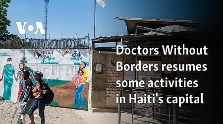 Doctors Without Borders resumes some activities in Haiti's capital