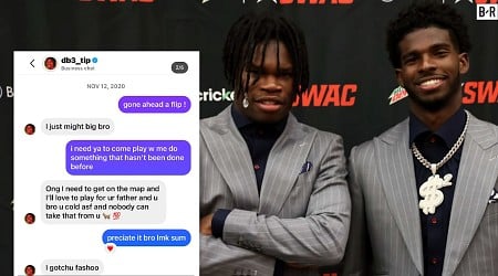 Photo: Shedeur Sanders Reveals DM Recruiting Travis Hunter to Play for Deion in 2020