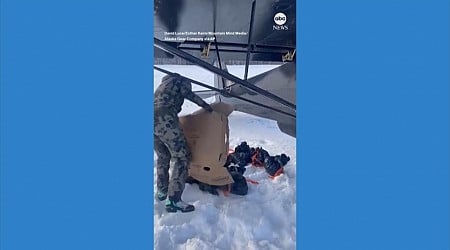 WATCH: Thanksgiving turkeys air-dropped in rural Alaska