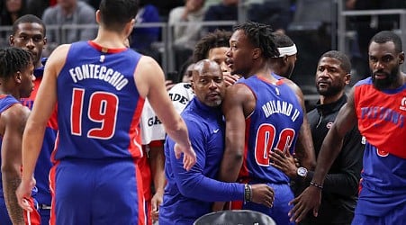 ‘Let’s fight’: Detroit Pistons rookie, Jazz player get ejected for squaring up with each other