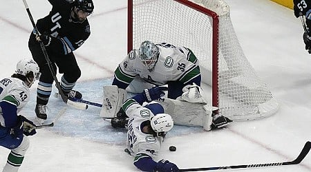 Sergachev scores in OT as Utah rallies for 3-2 win over Vancouver Canucks