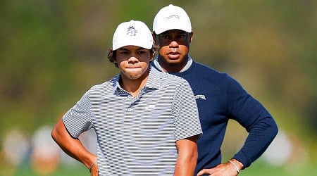 Tiger Woods, Son Charlie Tied for 1st After Strong 1st Round at 2024 PNC Championship