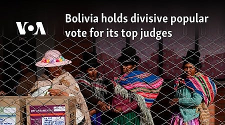 Bolivia holds divisive popular vote for its top judges