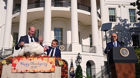 Biden pardons 'Peach' and 'Blossom' in White House Thanksgiving turkey tradition