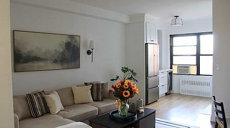 I Can’t Believe This Tranquil New York City Apartment Ever Had “Chipped Walls”