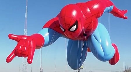 Spider-Man Is Back at Macy’s Thanksgiving Parade, and Has Not Skipped Leg Day