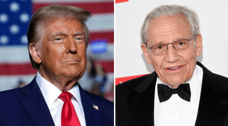 Trump asks judge to advance suit against Bob Woodward