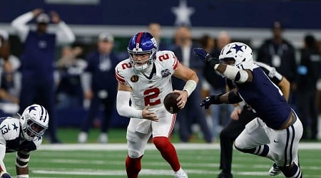 NFL Fans Troll Daboll, Giants for Loss to Rush, Cowboys After Daniel Jones' Release