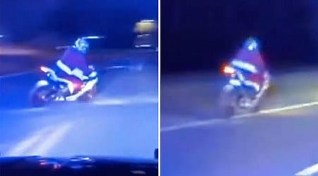 Motorcycling Santa Claus outruns Florida police in 120mph, high-speed chase and gets away: video