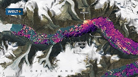 Eine 200-Meter-Welle entstand 2023 in Grönland, eine 100 Meter hohe in British Colombia