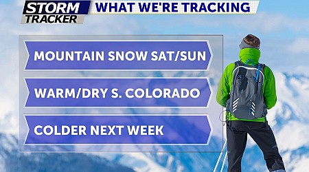 Warming Up This Weekend, Mountain Snow for High Country