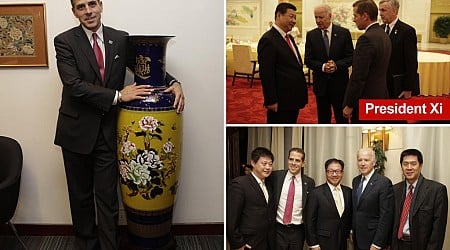 Feds finally release photos showing then-VP Biden meeting son Hunter's China biz partners