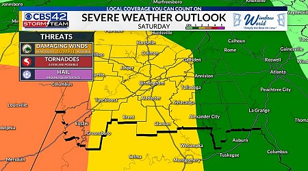 Weather Aware Saturday - Early Sunday for Strong to Severe Storms