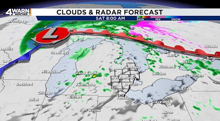 Mild, wet weekend in Metro Detroit before cooldown