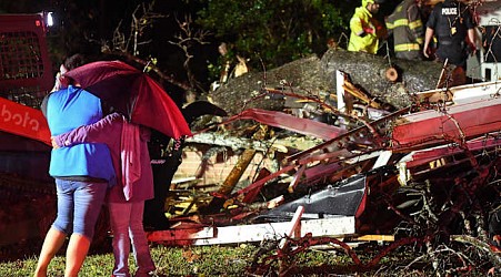 Tornadoes touch down in Texas and Mississippi, killing 2 and injuring 6 others