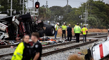 15 injured after Brightline train collides with fire truck in Florida