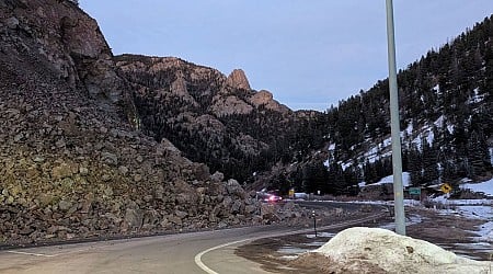 Hwy 96 & 165 in Custer County to be closed for multiple days due to rockslide, says C-DOT