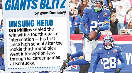 Heroes, zeroes from Giants' shocking win over Colts