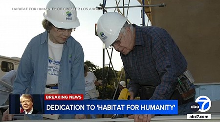 SoCal families recall moment Jimmy Carter helped build their homes with Habitat for Humanity