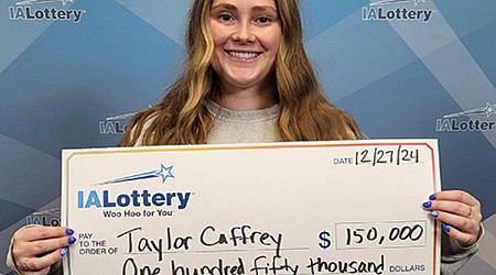 Iowa woman finds $150,000 winning lottery ticket in her Christmas stocking