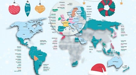 Where the World Wants to Travel for Christmas This Year, Mapped