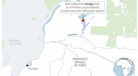 At least 25 killed after an overcrowded boat capsizes in Congo